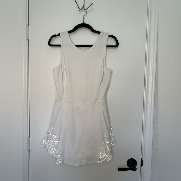 Lululemon Serene Stride Dress with Liner Shorts Size 10 white - Picture 3 of 12